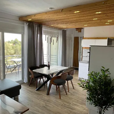 Apartment 3 Raum Griechenland, 400 M Zum Strand, Zwischen Thessaloniki Und Kavala *