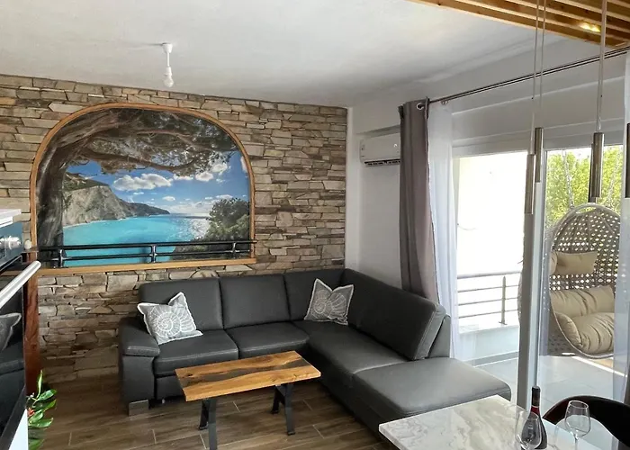 公寓 3 Raum Griechenland, 400 M Zum Strand, Zwischen Thessaloniki Und Kavala